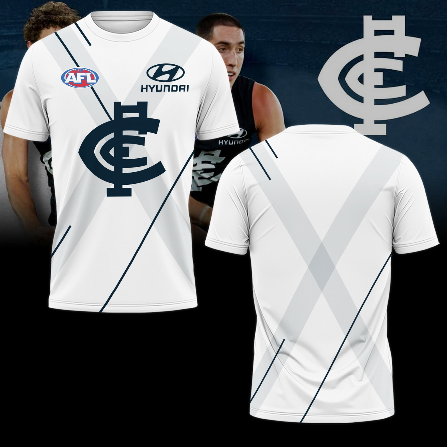 Carlton Football Club AFL Blues Limited Edition T-Shirt TM - You will save more when you buy the clothes and hat combo V4