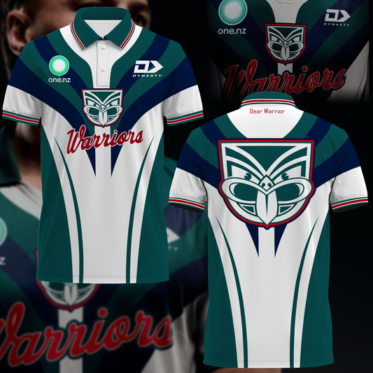 Dear Warrior Up The Wahs One New Zealand Warriors NRL 2025 Newest Polo Shirt TM NTA V6