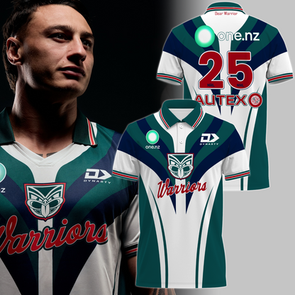 Dear Warrior Up The Wahs One New Zealand Warriors NRL 2025 Newest Polo Shirt TM NTA V1