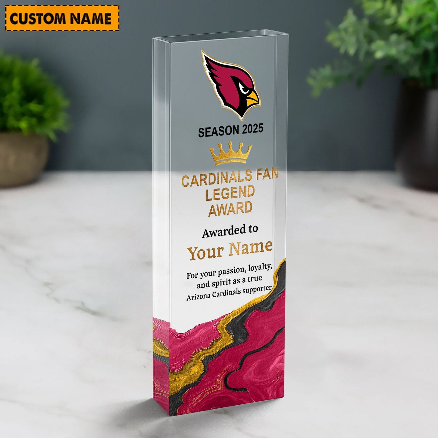 AC NFL Personalized Acrylic Award Plaque Funny Christmas Gift For Family DDT NTL