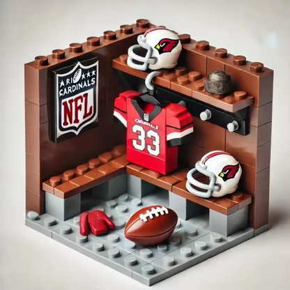 NFL Teams Custom Building Blocks Creative Peripheral Gift Model Toy Mini Changing Room Professional Football League Teams DDT CTND