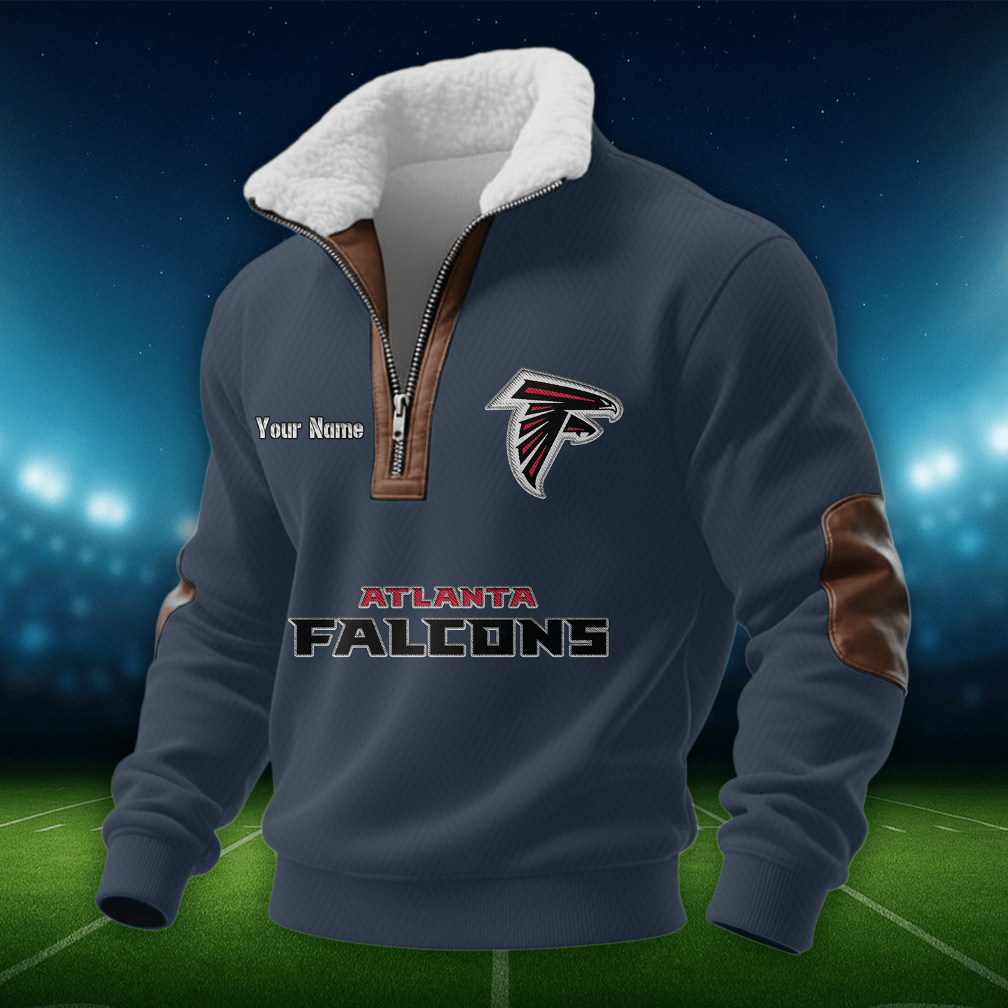 AF NFL Men Fur Collar Sweatshirt DDT CTND