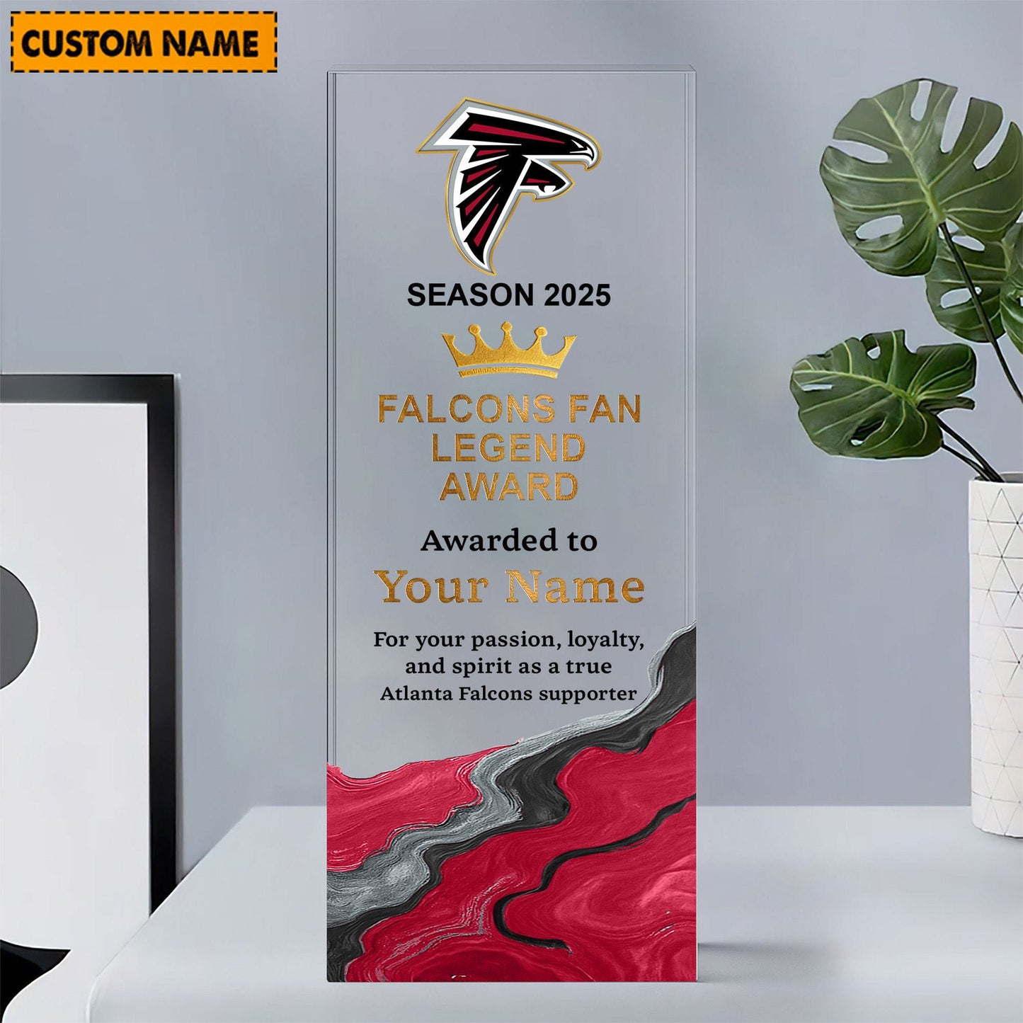 AF NFL Personalized Acrylic Award Plaque Funny Christmas Gift For Family DDT NTL