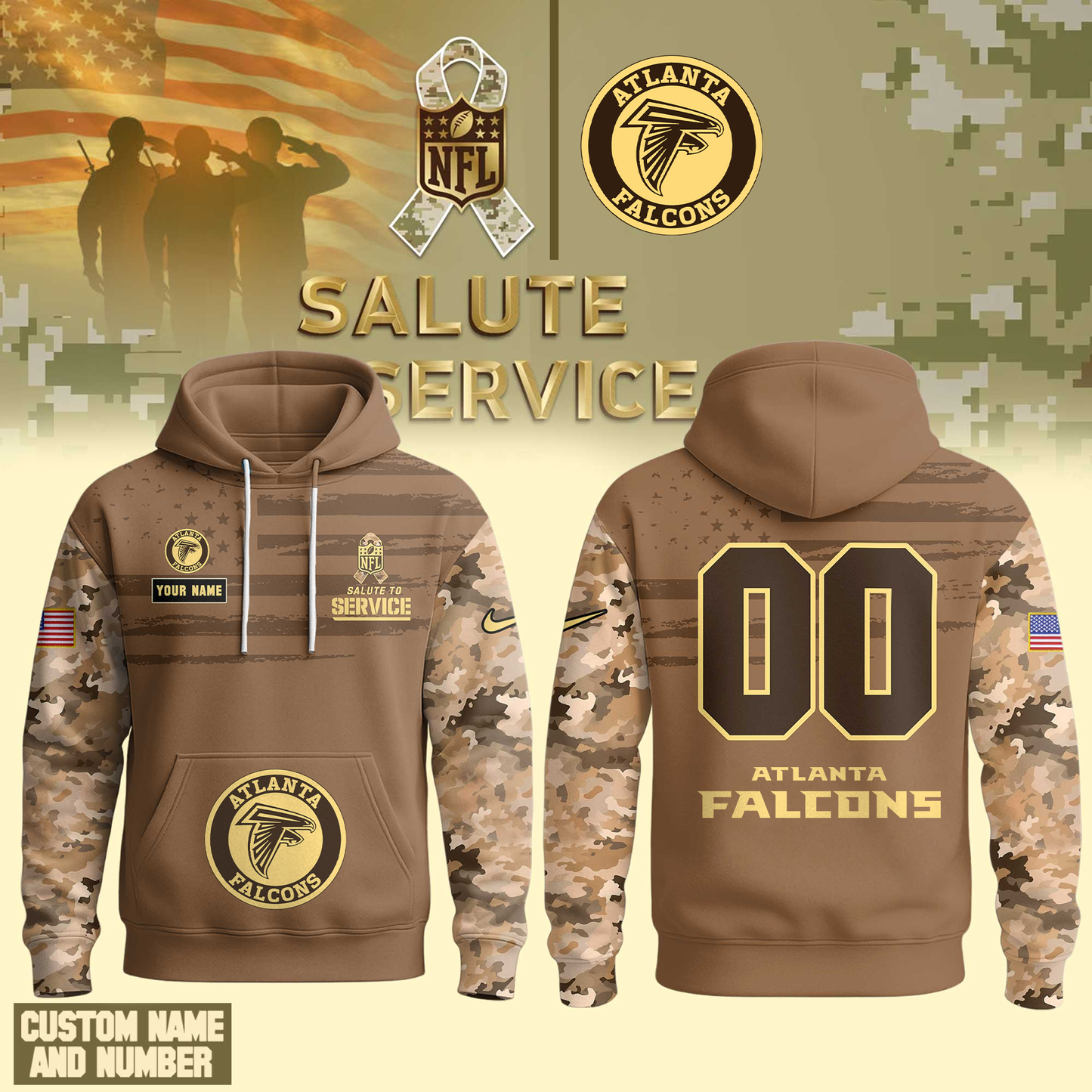 AF Premium NFL Salute To Service Hoodie DDT  NTL