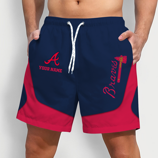 ATL x MLB Team Special Short Pants For Men Custom Name Gifts DATND TANTD