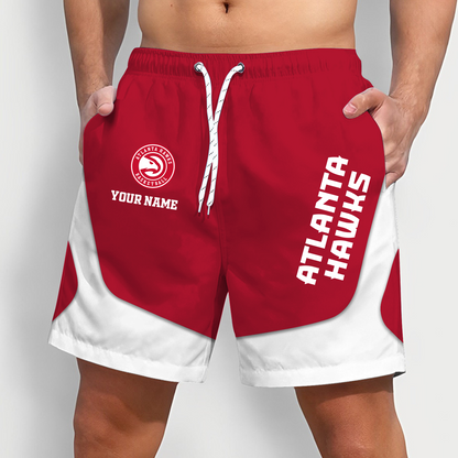 ATL x NBA Team Special Short Pants For Men Custom Name Gifts DATND TANTD