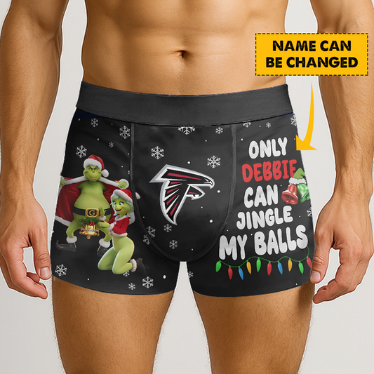 ATL x NFL Funny Grinch Men Boxers Personalized Any Name DatND DVT