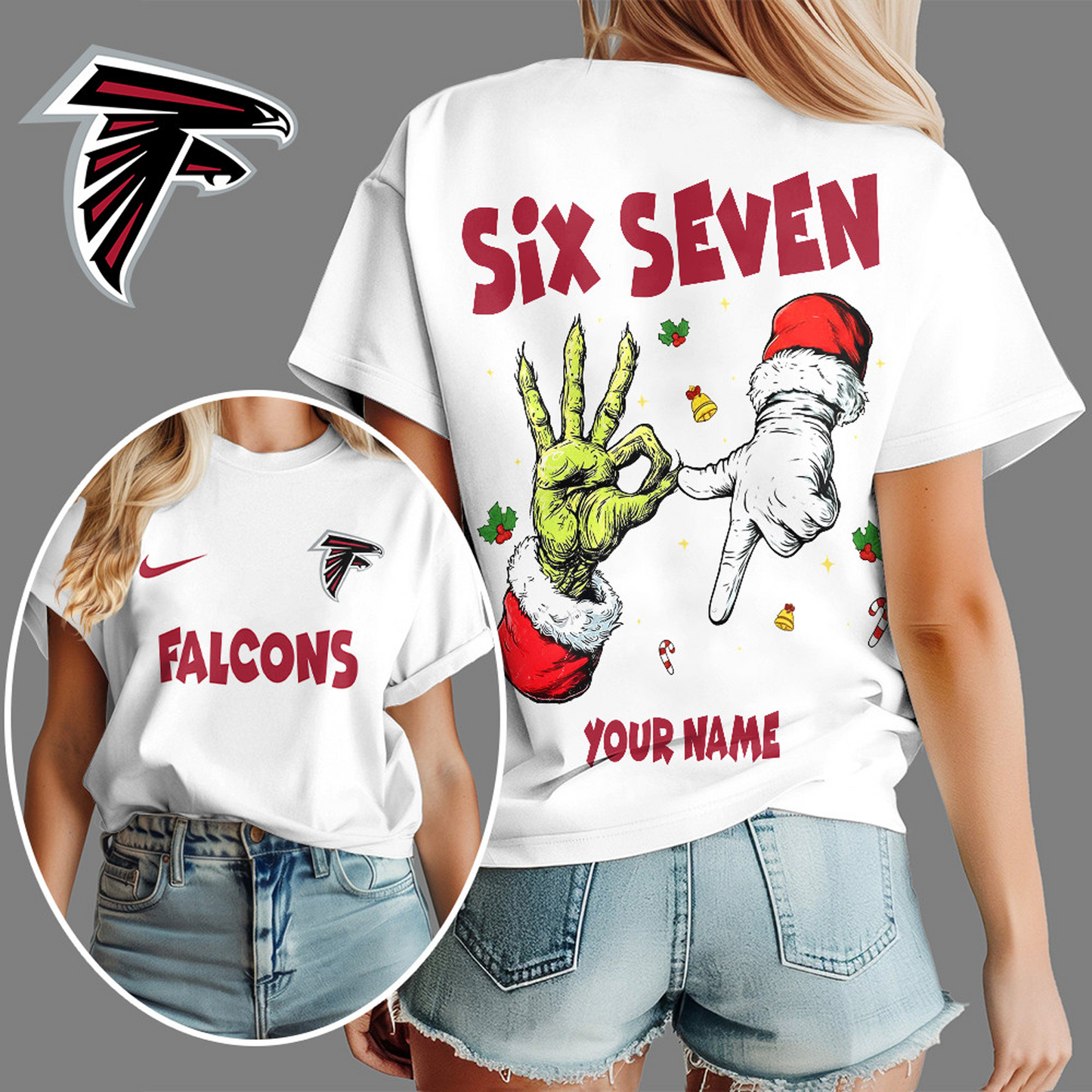 ATL x NFL Funny Six Seven Hot Trend Tshirt Custom Any Name DATND TANTD