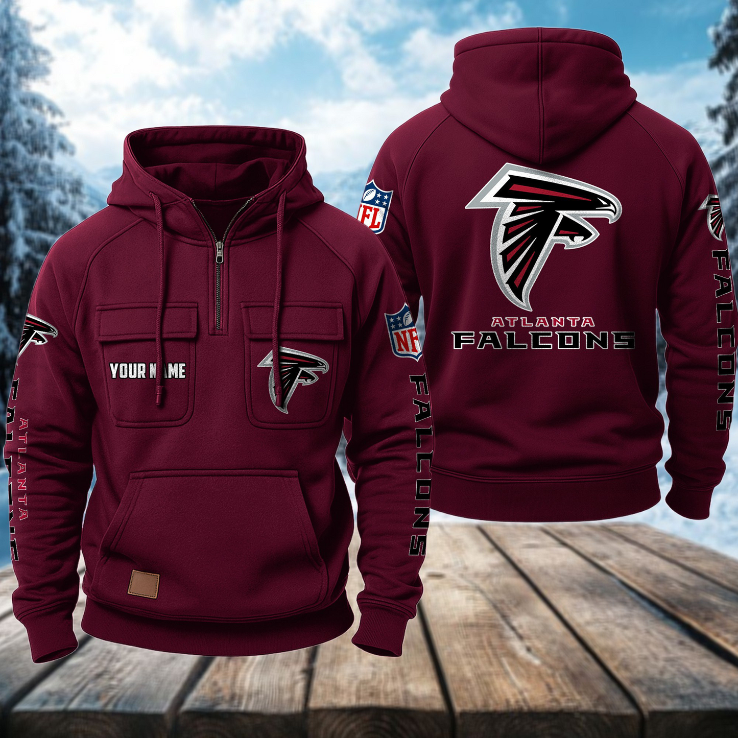 ATL x NFL Premium Hoodie DATND TANTD