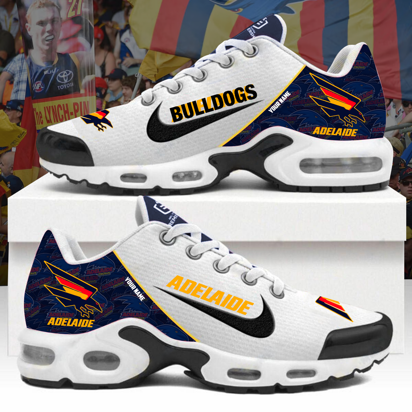 Adelaide Crows AFL Custom Name Air Max Plus Shoes NDD