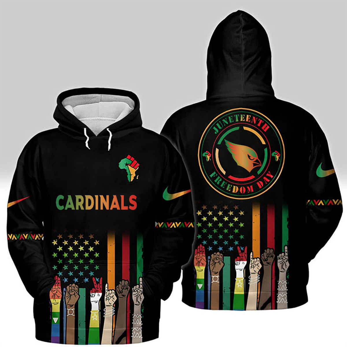 Arizona Cardinals - Juneteenth Freedom Day Shirt DDTCTND