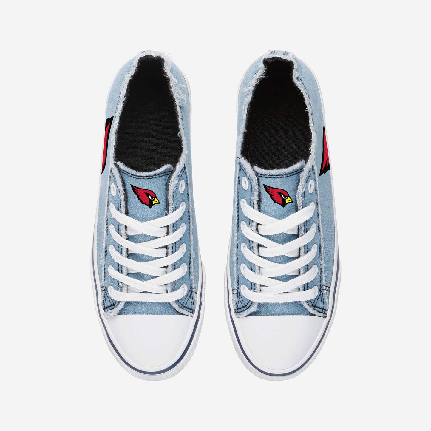 Arizona Cardinals Womens Denim Low Top Canvas Shoes NDD