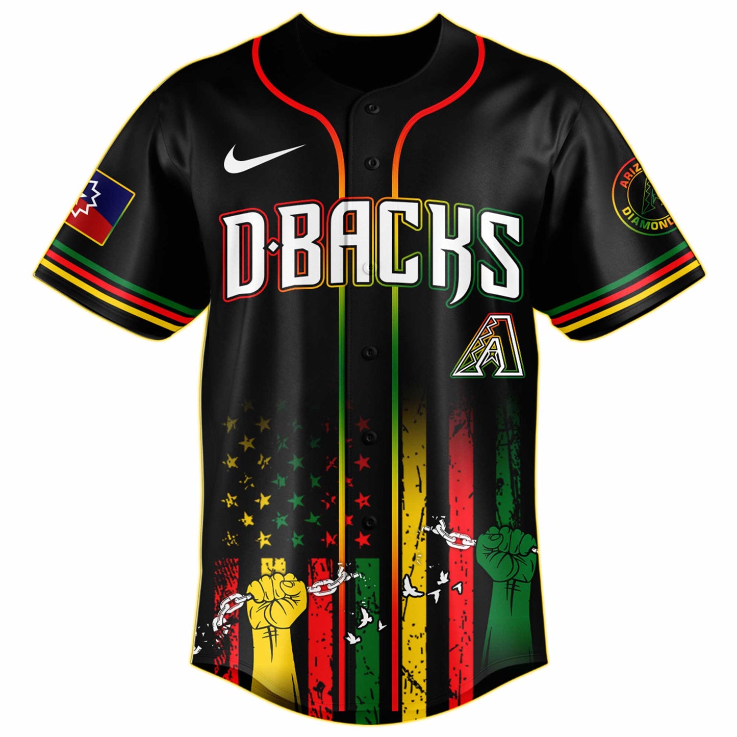 Arizona Diamondbacks MLB X  Juneteenth Day Baseball Jerseys NDD