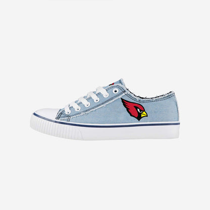 Arizona Cardinals Womens Denim Low Top Canvas Shoes NDD