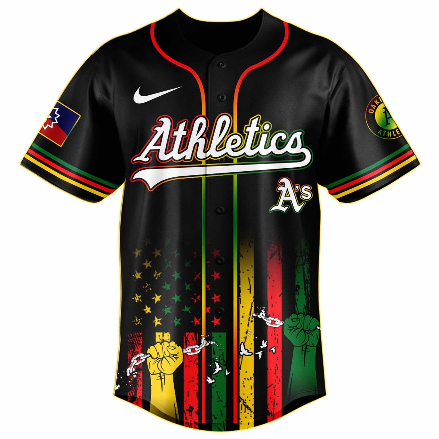 Athletics MLB X Juneteenth Day Baseball Jerseys NDD