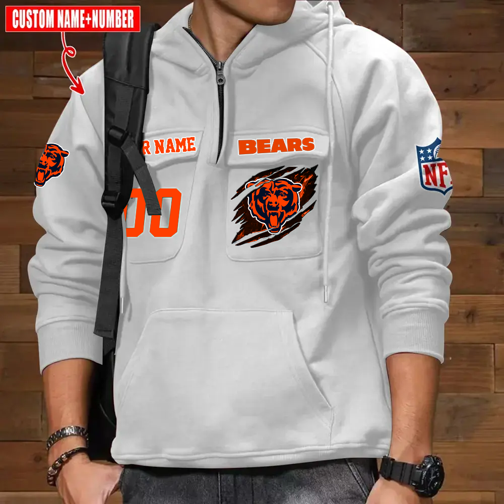 Athleworld CHI NFL Graphic Pocket Hoodie DDT CTND