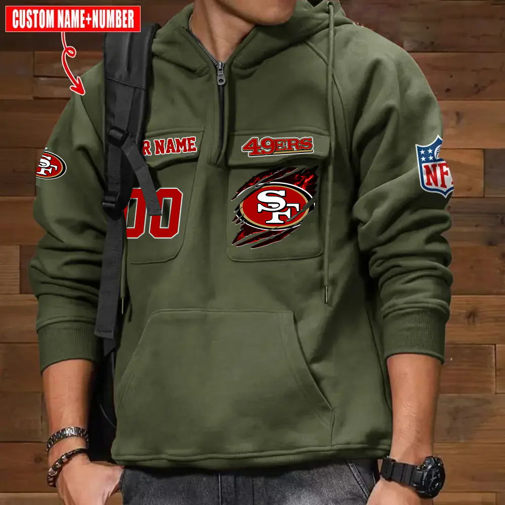 Athleworld SF49 NFL Graphic Pocket Hoodie DDT CTND