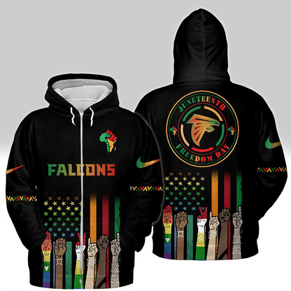 Atlanta Falcons - Juneteenth Freedom Day Shirt DDTCTND