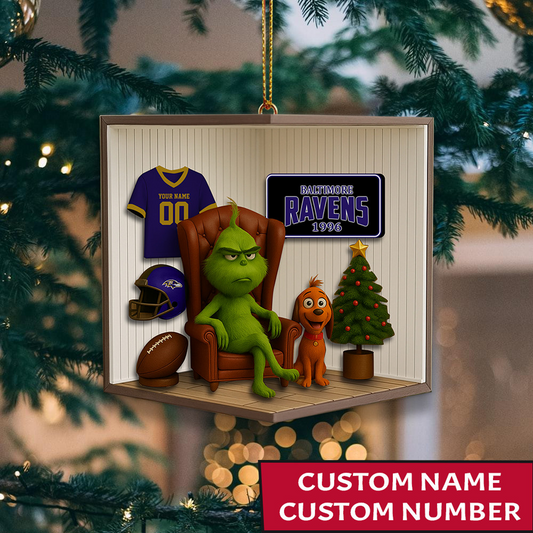BAL x NFL Christmas Ornament DatND DVT