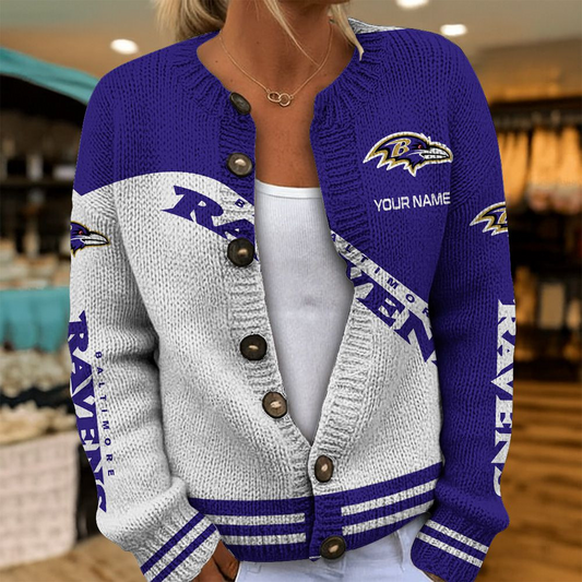 BAL x NFL Knitted Cardigan DATND TANTD