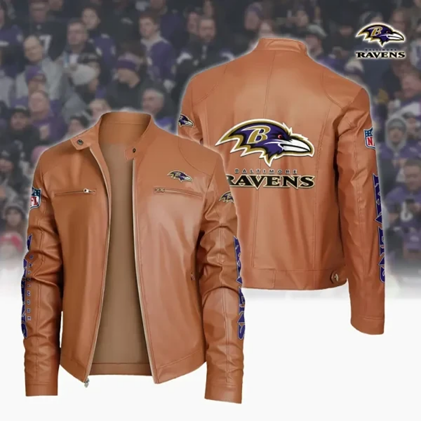 BAL x NFL Sport Leather Jacket DATND TANTD