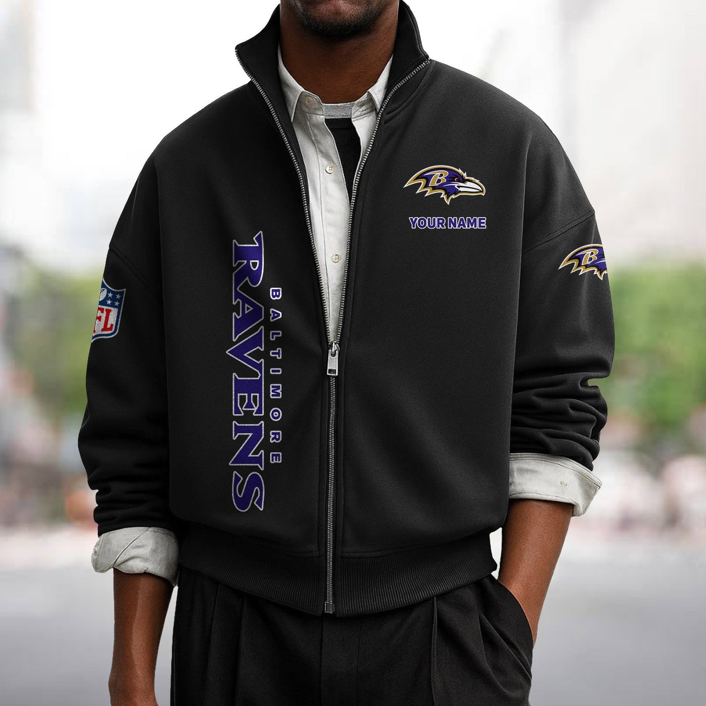 BAL x NFL Sweatshirt Full Zip DATND TANTD
