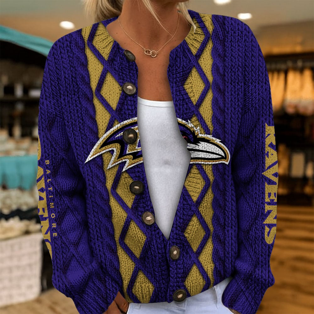 BAL x NFL Women's Cardigan Sweater DatND DVT