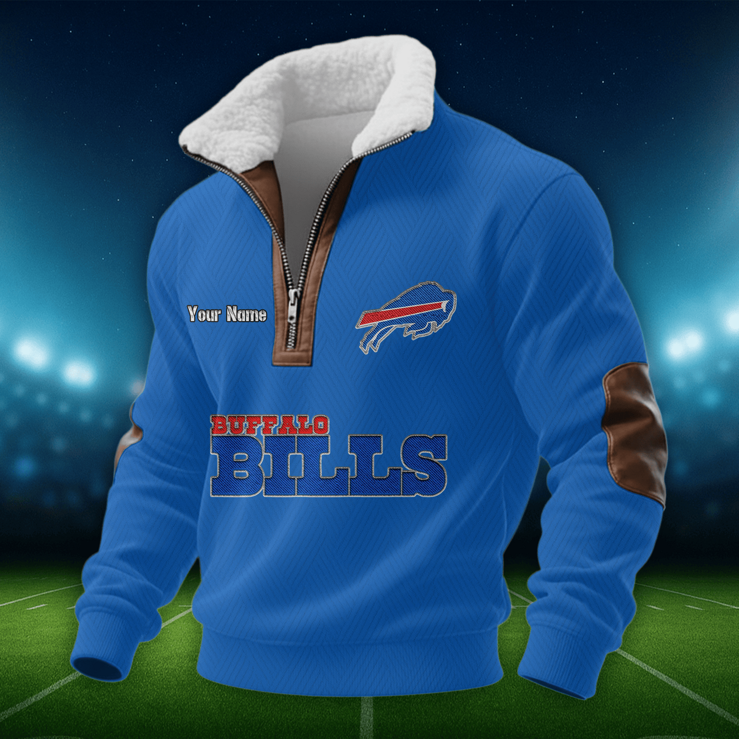 BB NFL Men Fur Collar Sweatshirt DDT CTND