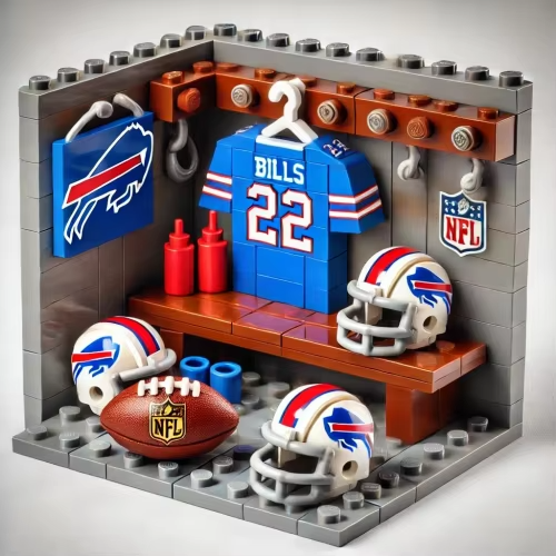 NFL Teams Custom Building Blocks Creative Peripheral Gift Model Toy Mini Changing Room Professional Football League Teams DDT CTND