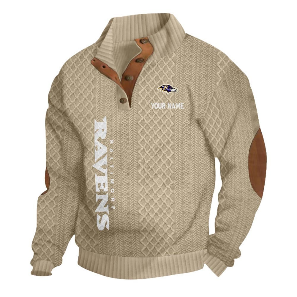 BR NFL Basic Knitted Stand Collar Sweatshirt DDT CTND