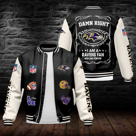 BR NFL Premium Leather Bomber Jacket DDT HLPHUONG