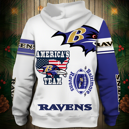 BR Premium NFL 3D Graphic Hoodie DDT NTL