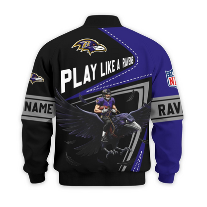 BR Premium NFL Game Day 3D Bomber Jacket DDT NTL