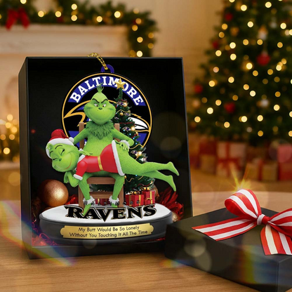 BR Premium NFL x Grinch Acrylic Ornament DDT NTL