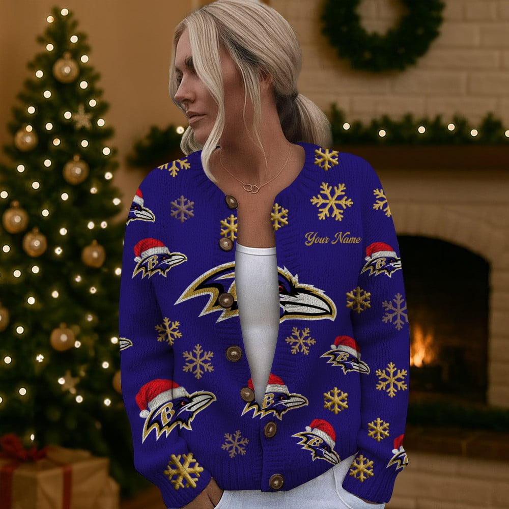 BR x NFL Women Cardigan Sweater Christmas DDT CTND