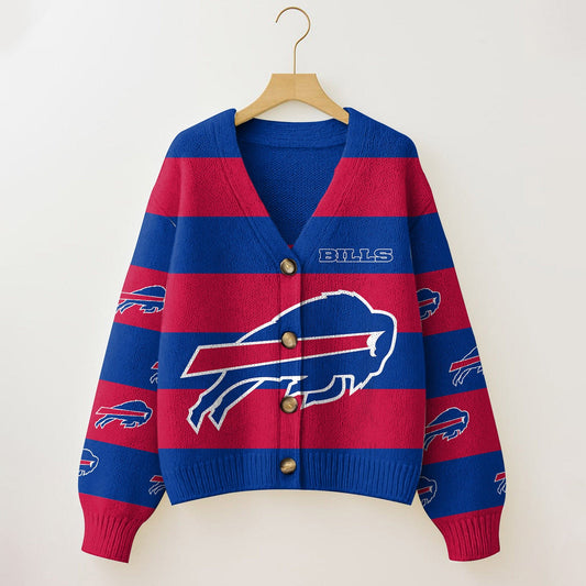 BUF x NFL Cardigan Sweatshirt With Button  DatND DVT
