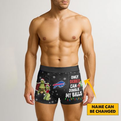 BUF x NFL Funny Grinch Men Boxers Personalized Any Name DatND DVT