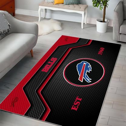 BUF x NFL Modern Sports Living Room Rug DatND DVT