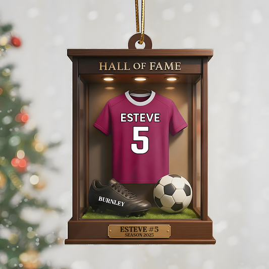 BUR x EPL Soccer Player Hall Of Fame Ornament DATND TANTD 081125
