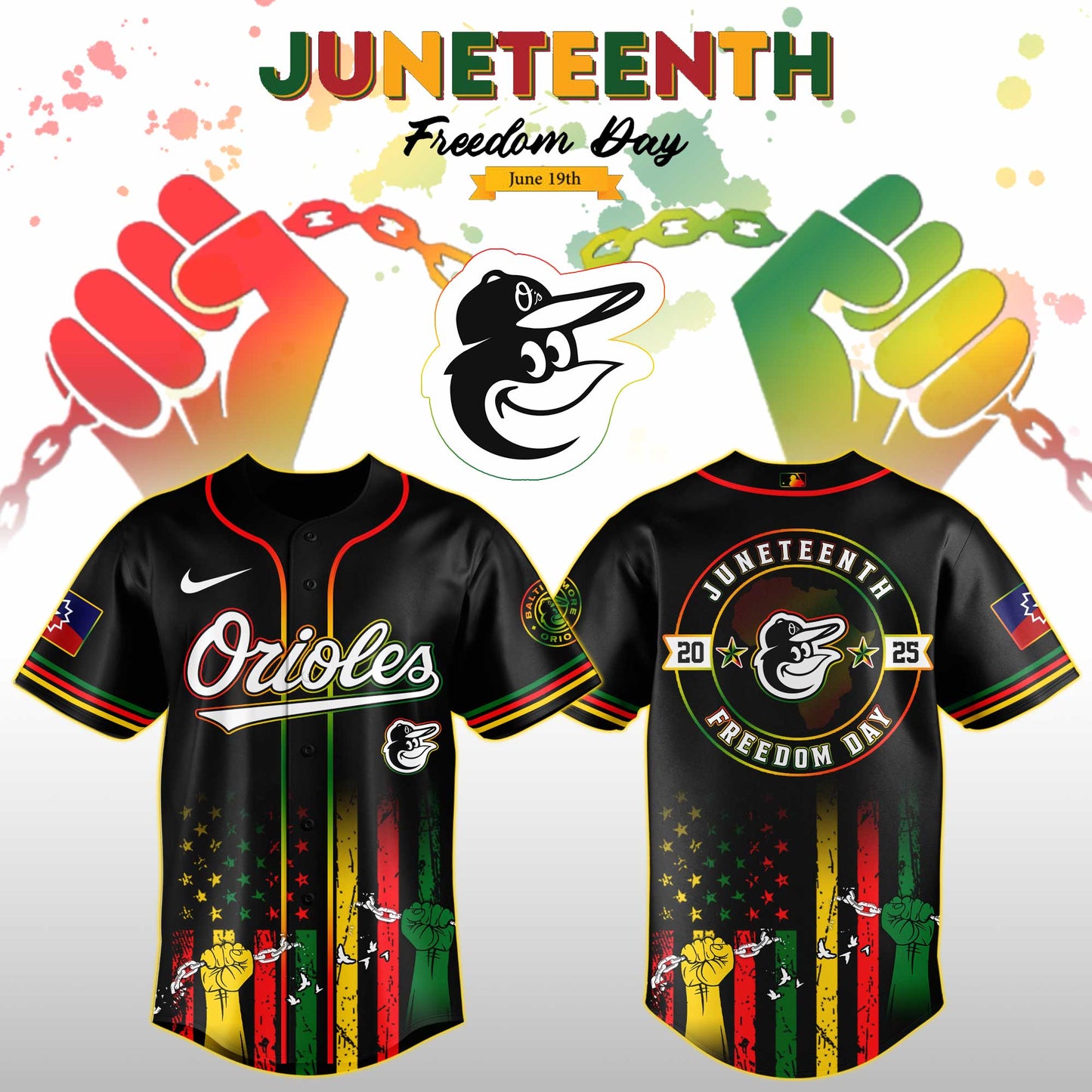 Baltimore Orioles MLB X Juneteenth Day Baseball Jerseys NDD