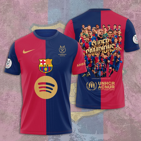 Barca Super Copa 2025 3D Full Printing Premium NDD