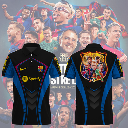 FC Barcelona LA LIGA CHAMPIONS 2024/25 Polo Shirt TM NTA V9