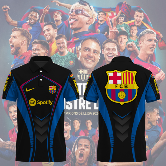 FC Barcelona LA LIGA CHAMPIONS 2024/25 Polo Shirt TM NTA V11