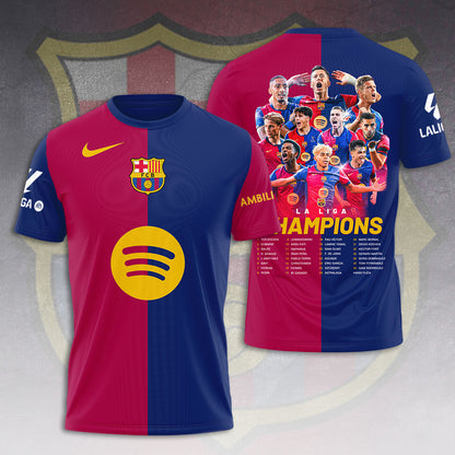 FC Barcelona Campeones La Liga 2024 2025 V13 Shirt DDT