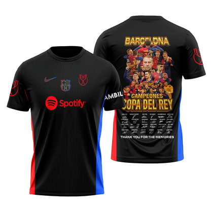 Barcelona Campions Copa Del Rey 2025 Combo Shirt, Jogger And Cap V2 DDTTTV