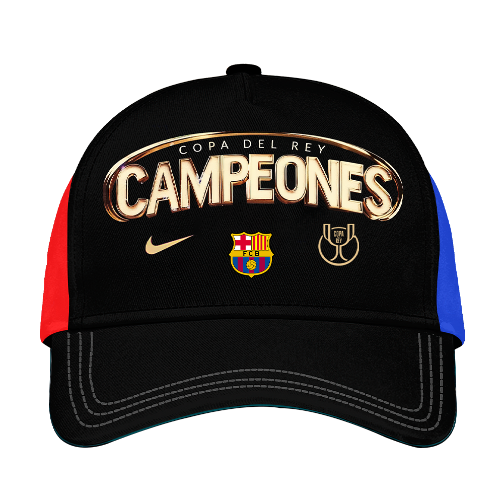 Barcelona Campions Copa Del Rey 2025 Combo Shirt, Jogger And Cap V2 DDTTTV