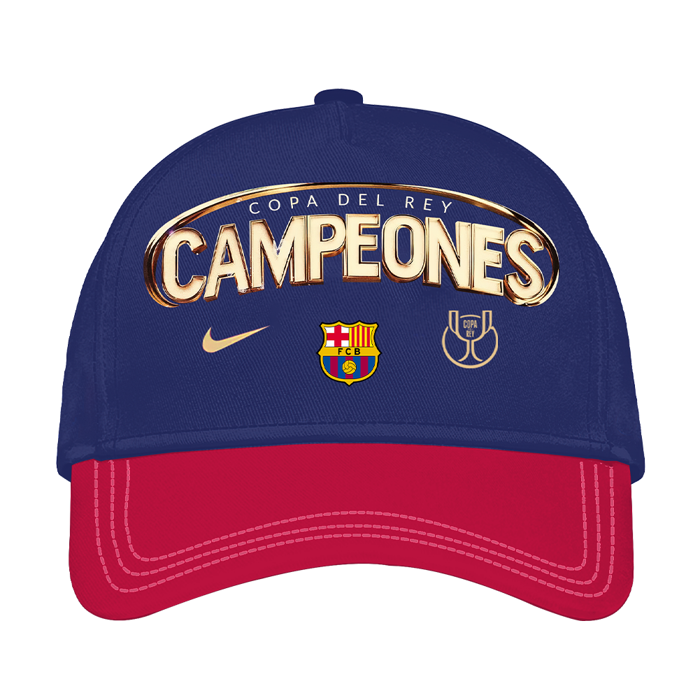 Barcelona Campions Copa Del Rey 2025 Combo Shirt, Jogger And Cap V3 DDTTTV