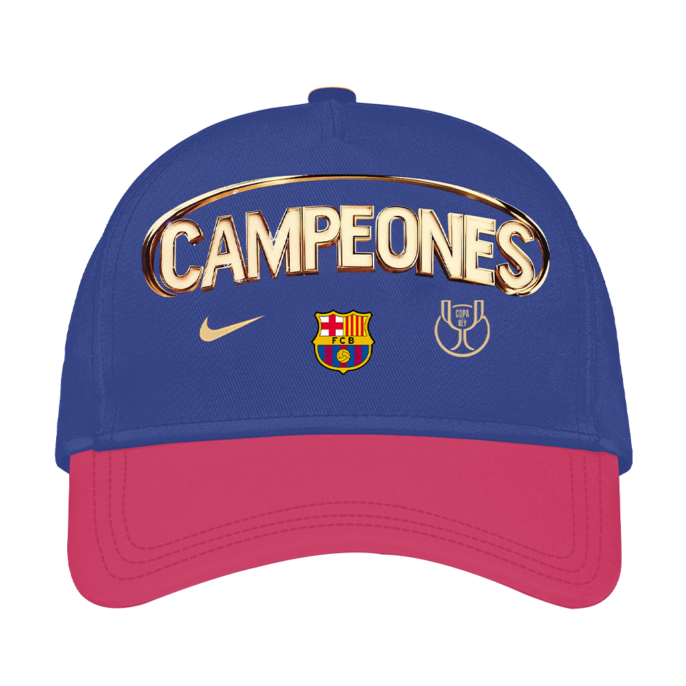 Barcelona Campions Copa Del Rey 2025 Combo Shirt, Jogger And Cap V4 DDTTTV