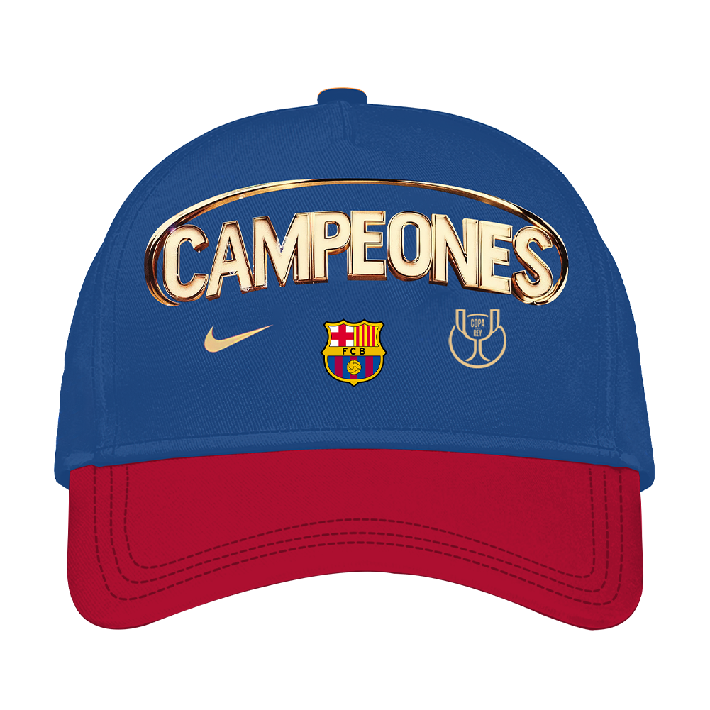Barcelona Campions Copa Del Rey 2025 Combo Shirt, Jogger And Cap V5 DDTTTV