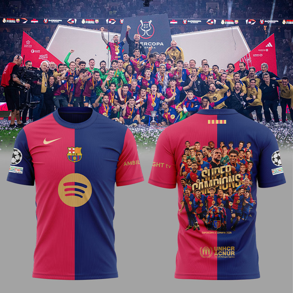 Barcelona Campions Copa Del Rey 2025 V5 Shirt DDT